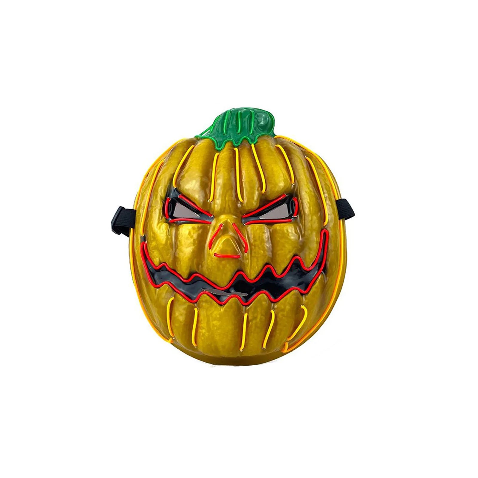 Creative Halloween Party Props Luminous LED Horror Mask Gloiwng Neon Pumpkin Head Mask Light Up Ghost Face Mask Scary Decoration Qme A