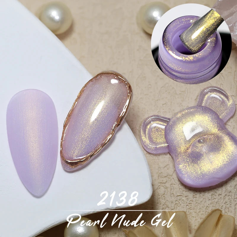 Arte Clavo Pearl Shell Gel Nail Polish Glitter Auroras Soak Off UV