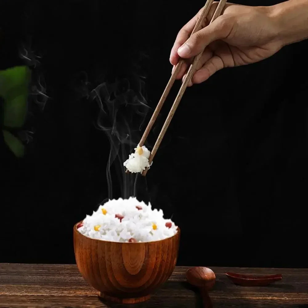 Premium Wooden Chopsticks Lacquerless and Waxless Japanese Hotel Household Mahogany Chopsticks 10 Pairs Set Korean Chopsticks Qme