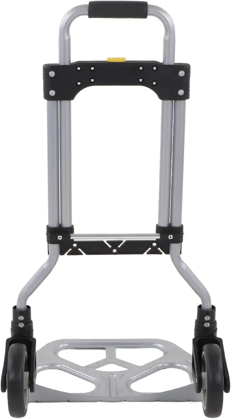 Folding Aluminium Hand Truck for Industrial and Household ,Transport Trolley with 70 kg Load Capacity and 2 Wheels, Foldable Qme