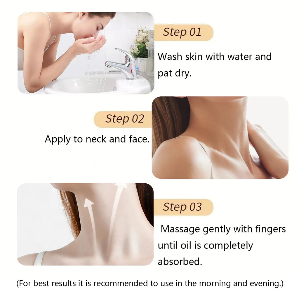 Neck Lines Protein Cream Collagen Eliminate Neck Fine Lines Anti-ageing Lift Rejuvenation Nourish Eliminate Double Chin SkinCare Qme