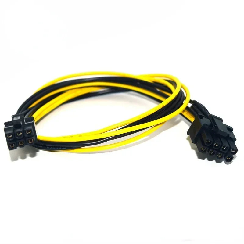 High Quality 6 Pin To 8 Pin (6 + 2) PCI-E GPU Power Cable 50cm For Graphics Cards Mijnbouw Hp Server Breakout Board Qme Default Title