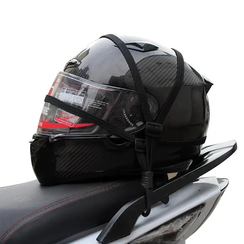 Universal Motorcycle Luggage Strap Moto Helmet Gears Fixed Elastic Qme