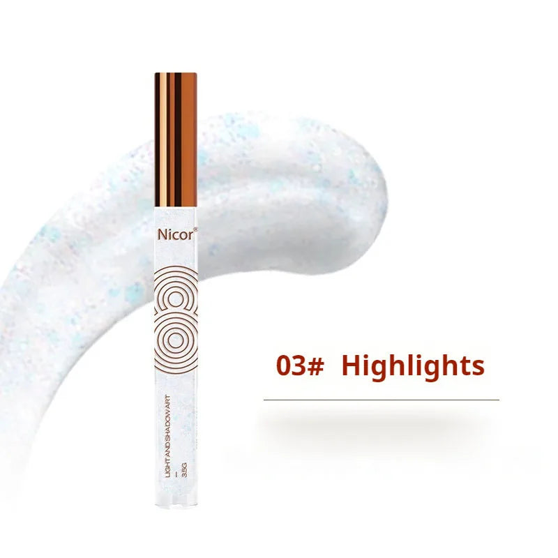 Gloss Concealer Beauty Stick Easy Use Suitable Beginners Waterproof Qme 03 Highlights