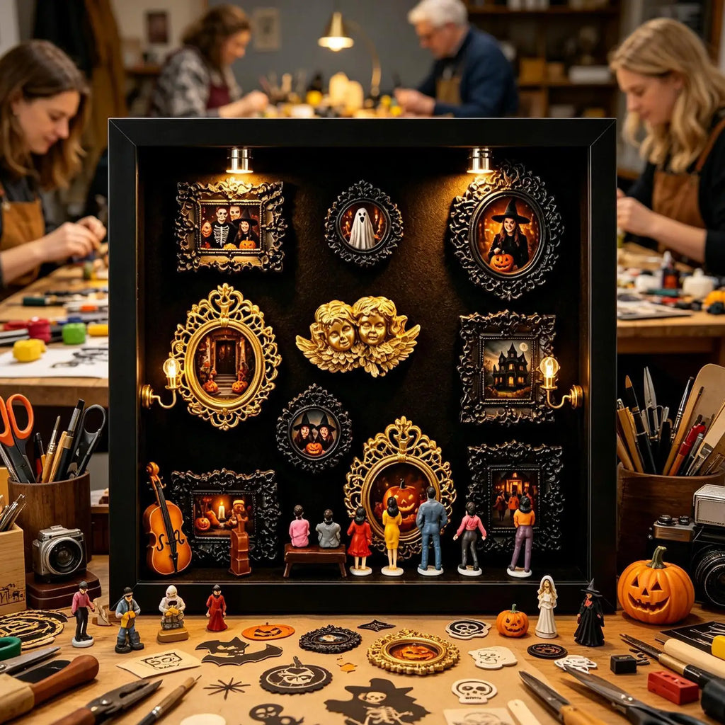 Memory Shadow Case Collectible Household Ornament Mini Frame Display Qme
