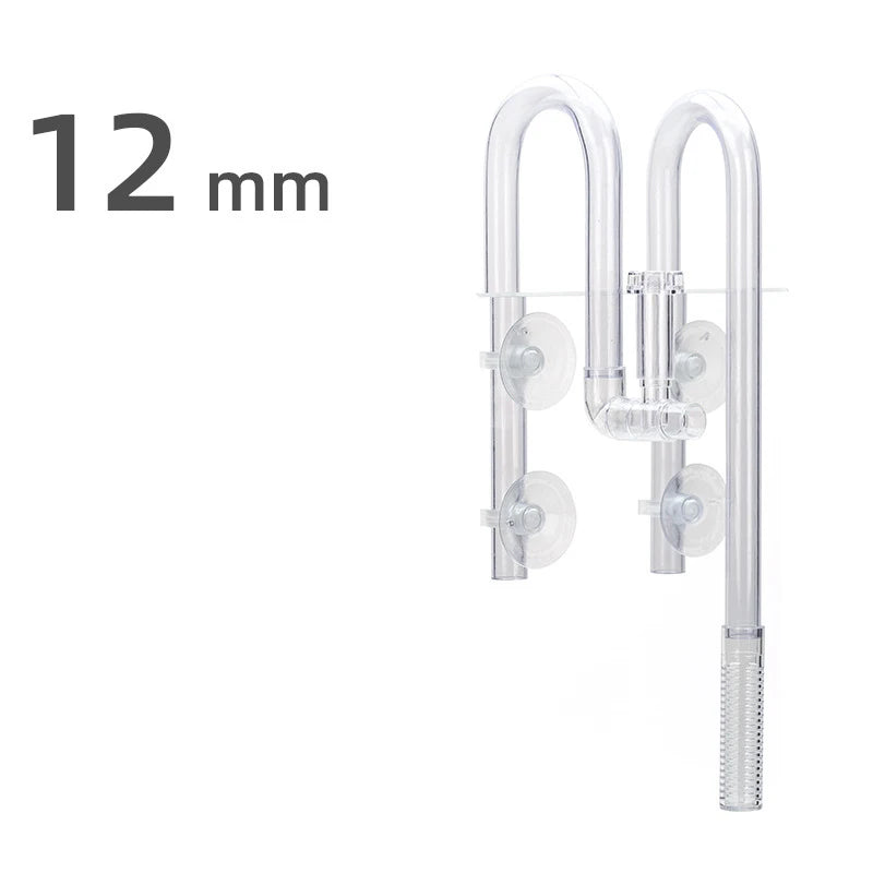 AQUAPRO Plastic Inflow Outflow Inlet Outlet Skimmer Aquarium Accessories Plant Tank Pipe Fish Water Filtro Fishbowl Set Akvarium Qme WHITE 12