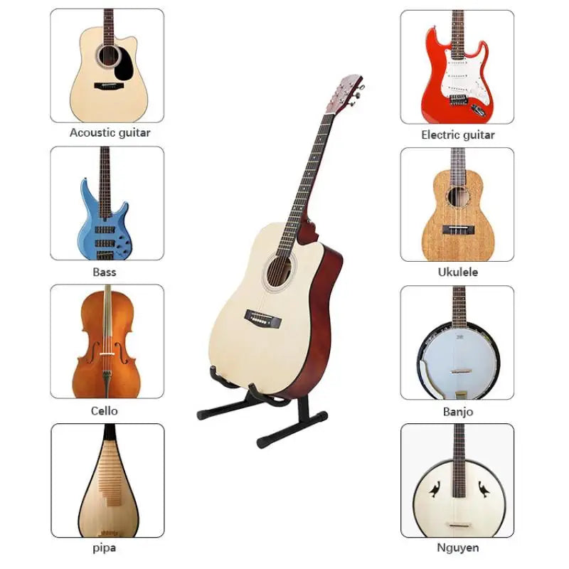 Universal Electric Guitar Stand Musical Rack Holder Folding Frame Qme