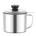 Bacon Grease Container Kitchen Oil Can Strainer Store Meat Frying Qme A