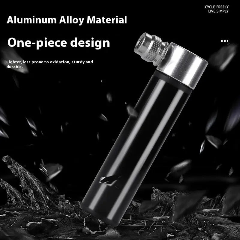 Mini Aluminum Alloy Bicycle Pump Portable Silver Road Mountain Bike Qme