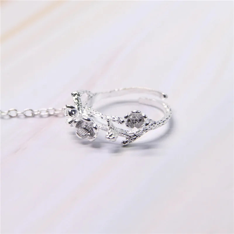 Chinese Retro Butterfly Bell Water Drop Ring Bracelet Bangle Court Antique Open Bracelet Women's Girlfriend Fairy Fashion Gift Qme