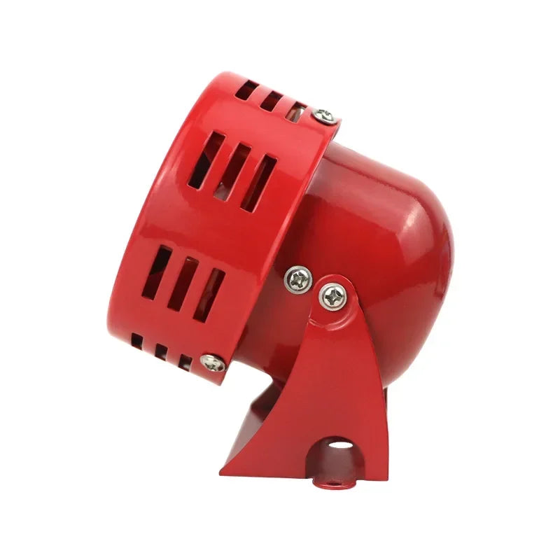 Car Horn Motorcycle Driven Air Raid Siren Metal Horn 12V Auto Air Raid Retro Siren Horn for Truck Boat Yacht Trailer RV Qme
