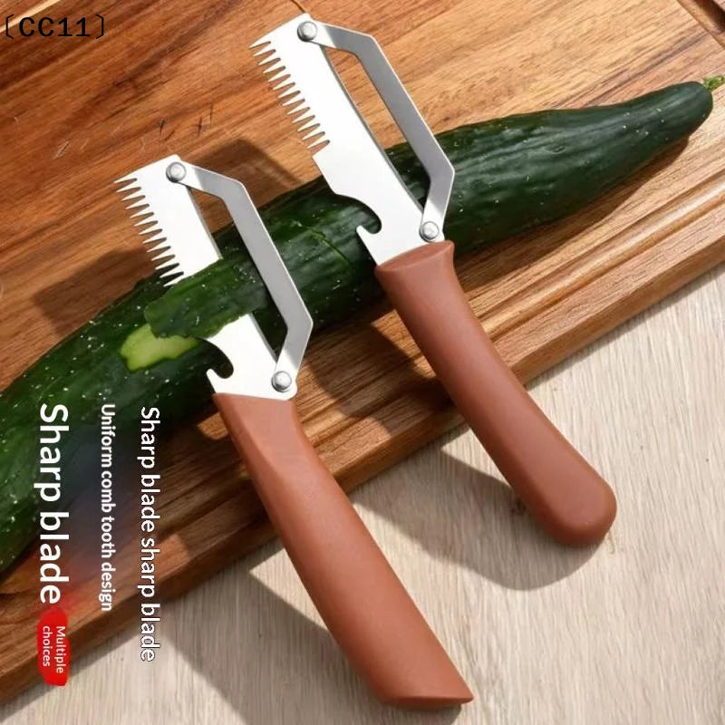 Kitchen Peeler Stainless Steel Vegetable Plastic Handle Peeling Qme