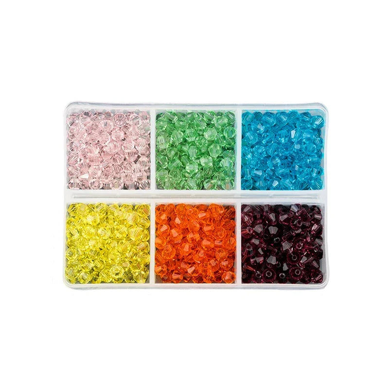 600pcs/lot 4mm Plated Color 5238 Bicone Beads Loose Spacer Beads Austria Jewelry Beads for Sewing Diy Supplies Jewelry Making Qme 14