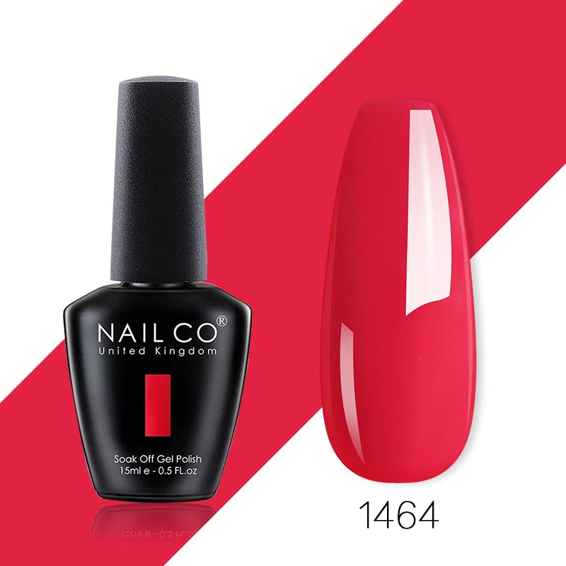 NAILCO 85 Colors Nail Gel UV LED Lacquer Manicure Varnish Hybrid Semi Qme 1464