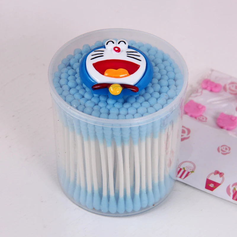 Hello Kitty Double-ended Spiral Cotton Swabs Makeup Remover Pads Ear Qme