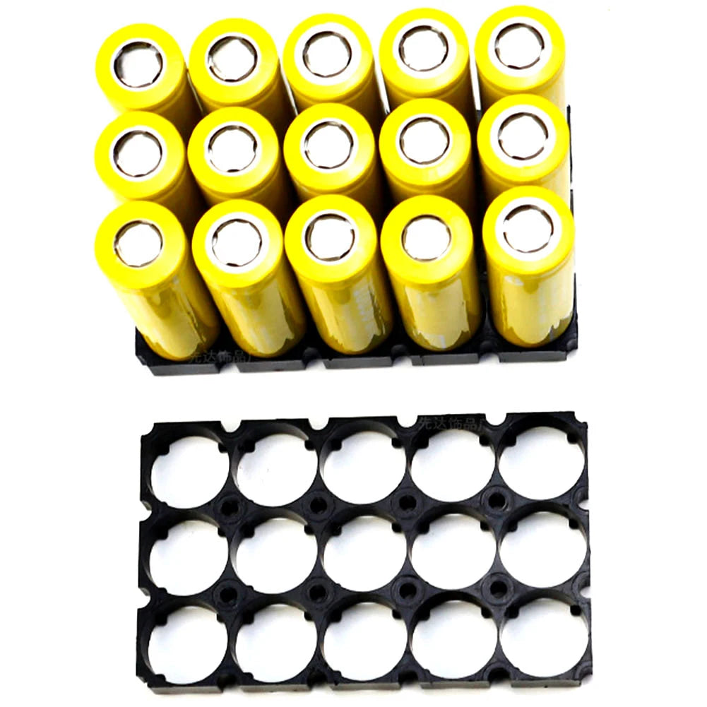 8PCS 3x5 21700 Battery Holder Stand Plastic Frame Bracket Holding Battery Packs 21.75mm Hole Distance DIY Battery Bracket Qme