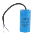 CD60 Capacitor Run Capacitor CD60 Run Capacitor CD60 Run Capacitor with Wire 250V AC 200uF 50/60Hz for Motor Air Compressor Qme 200uf