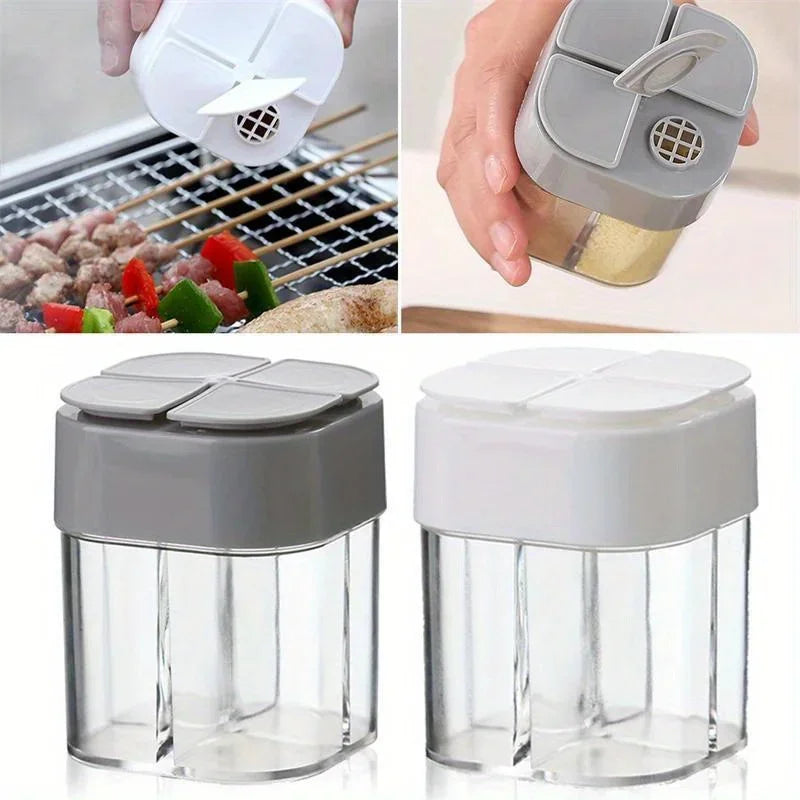 Camping Hiking Seasoning Jar: Outdoor Cooking Grill BBQ Spice Dispenser - Kitchen Supplies & Accessories Qme