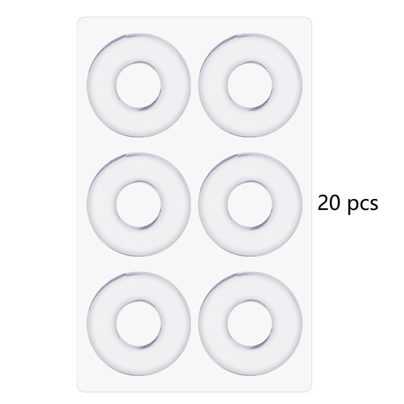 6 Patch/Pcs Gel Round Corn Patch High Heels Anti-Wear Foot Soft Pads Gel Material Wear-Resistant Washable Reusable Corn Patches Qme Transparent 20pcs China Mainland