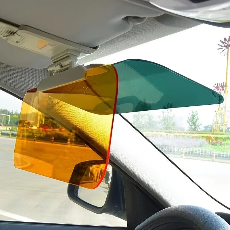 1pc Suitable for Car Sun Visor Anti Glare And High Beam Protection, Day And Night Use, Durable ABS Material Qme