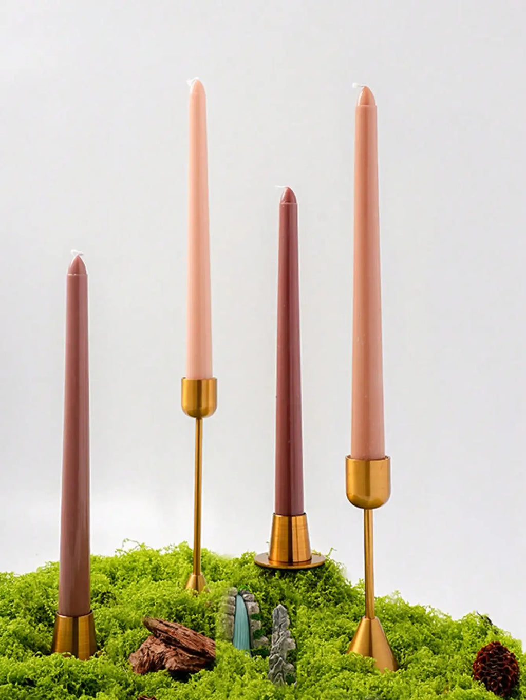 Brown Series Candle Decoration Dinner Smokeless Home Wedding Party Qme