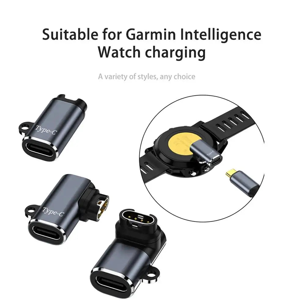 Type-C Conversion For Fenix7 7X 5S 6 6X 6S PRO Smartwatch Charger Adapter Garmin Charging Cable Adapter Accessories Qme
