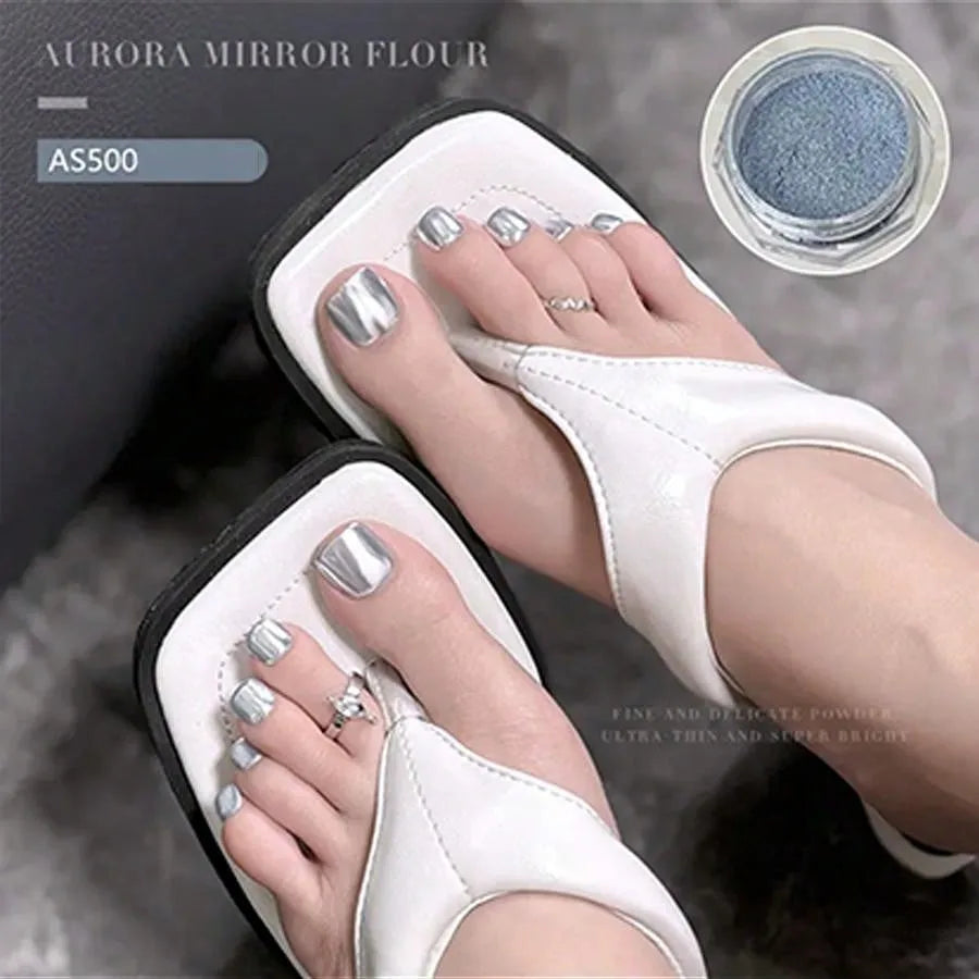 Advanced Gradient Nail Powder Magic Mirror Summer Transparent Finger Qme 05