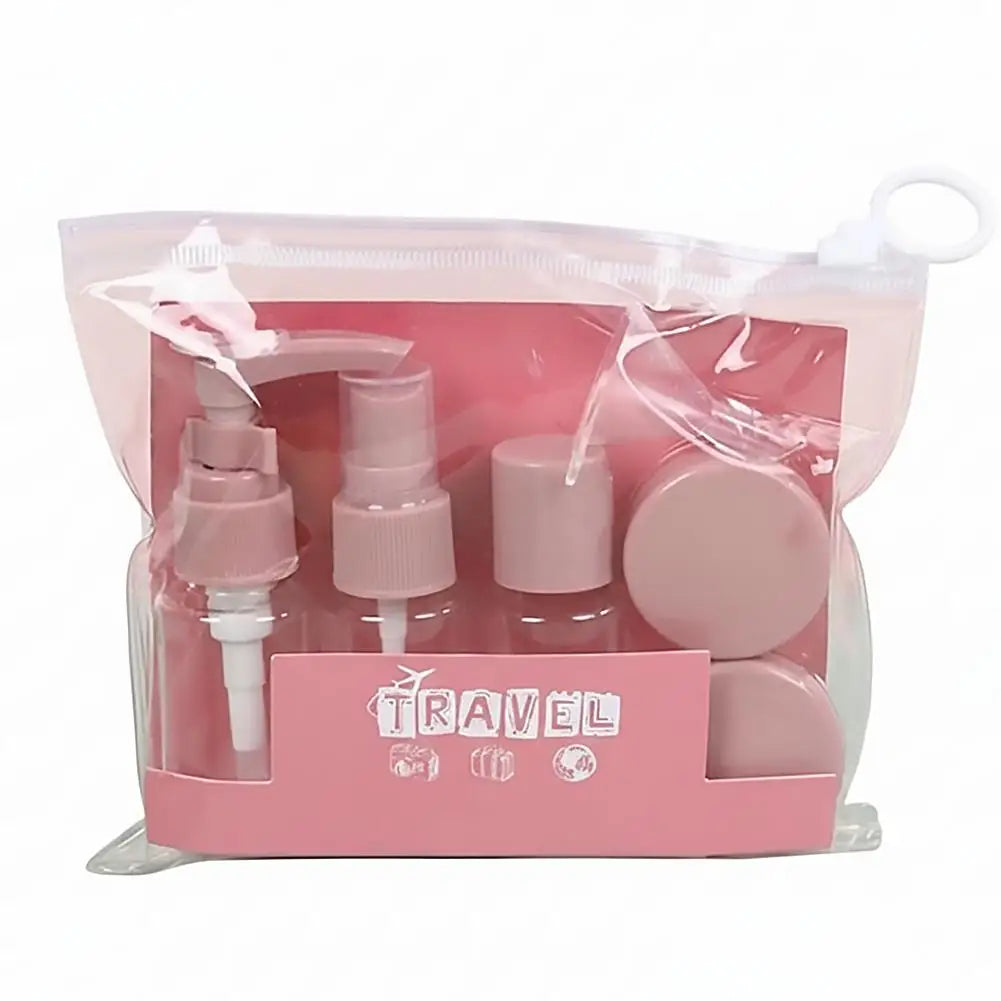 Generic Travel Spray Bottles Toiletries Containers Zipper Toiletry Qme Pink