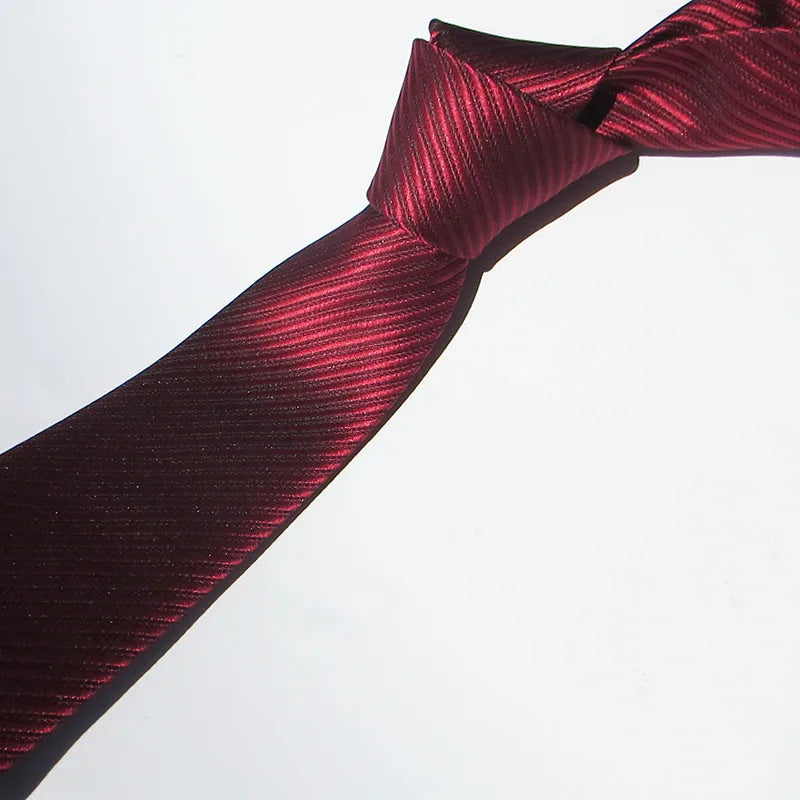 Floral Burgundy Tie Men Silk Wedding Dark Bordeaux Wine Red Stripe Qme stx-5