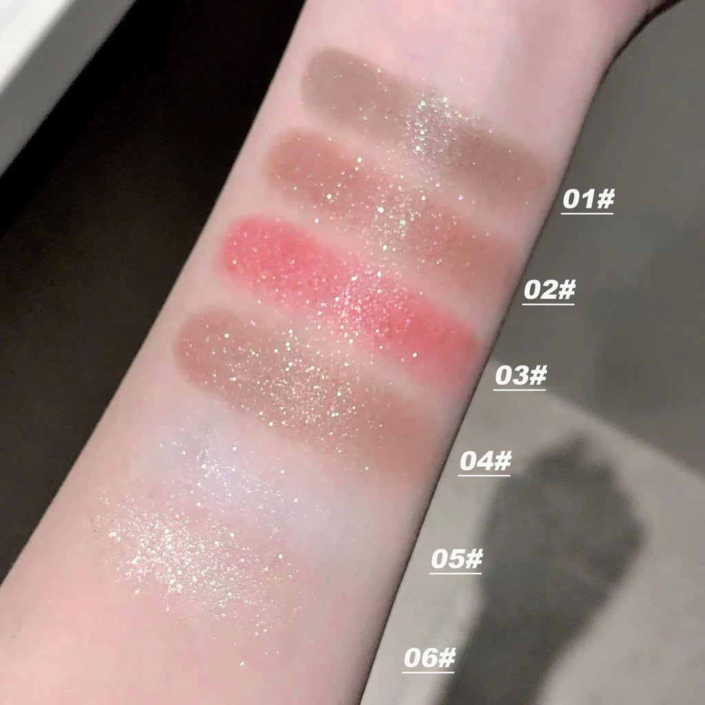 3D Color-glowing High-gloss Hightliter Powder Glitter Pearlescent Qme