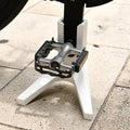 Outdoor Portable Bicycle Road Bike Support Stand Posing Magic Tool Qme WHITE