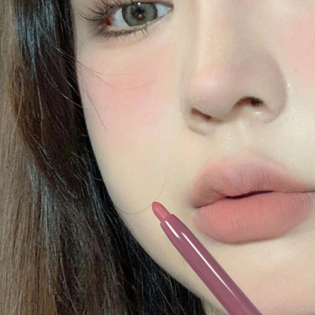 Matte Lipliner Pencil Stick Long-Lasting Lip Liner Makeup Nude Lipstick Pen Charming Lip Liner Contouring Cosmetics For Women Qme