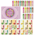 48PCS/ Box Moisturizing Lip Balm Set 5g12 Flower Fragrance Natural Fragrance Moisturizing and Brightening Lip Color Holiday Gift Qme 48PCS Lip Balm set