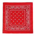 Fashion Hip Hop Bandana Kerchief Unisex Black Hair Band Neck Scarf Qme Red 55CM-55CM