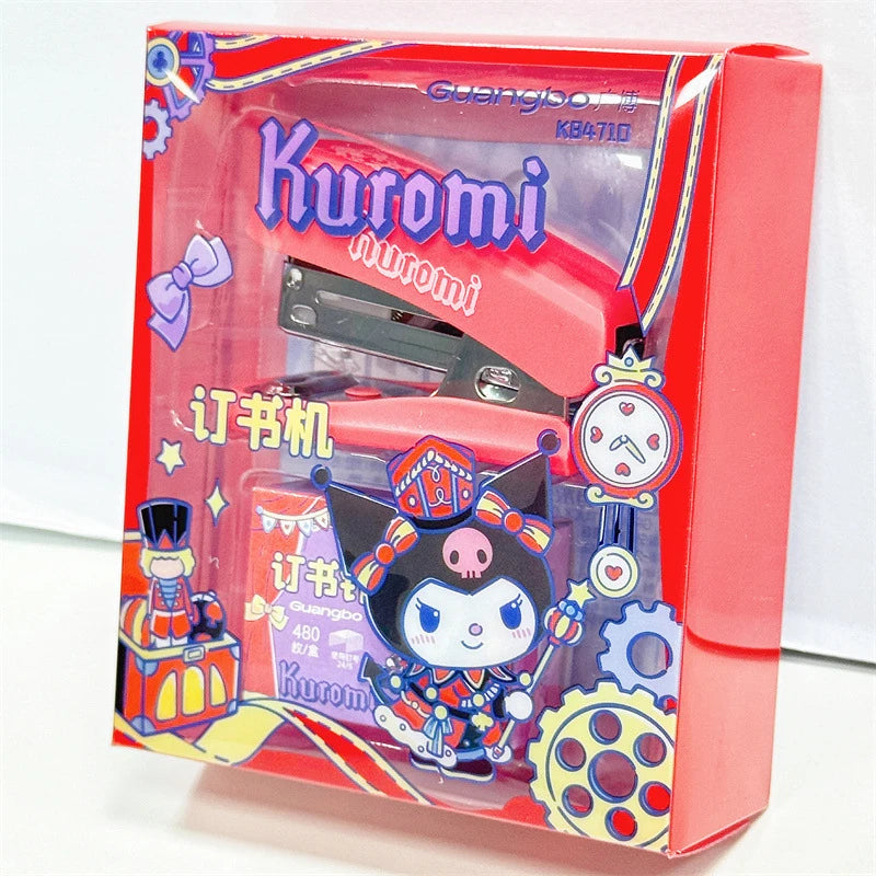 Kuromi Stapler Mini Stapler Cute, Cartoon-Themed, Portable Stapler for Students Qme
