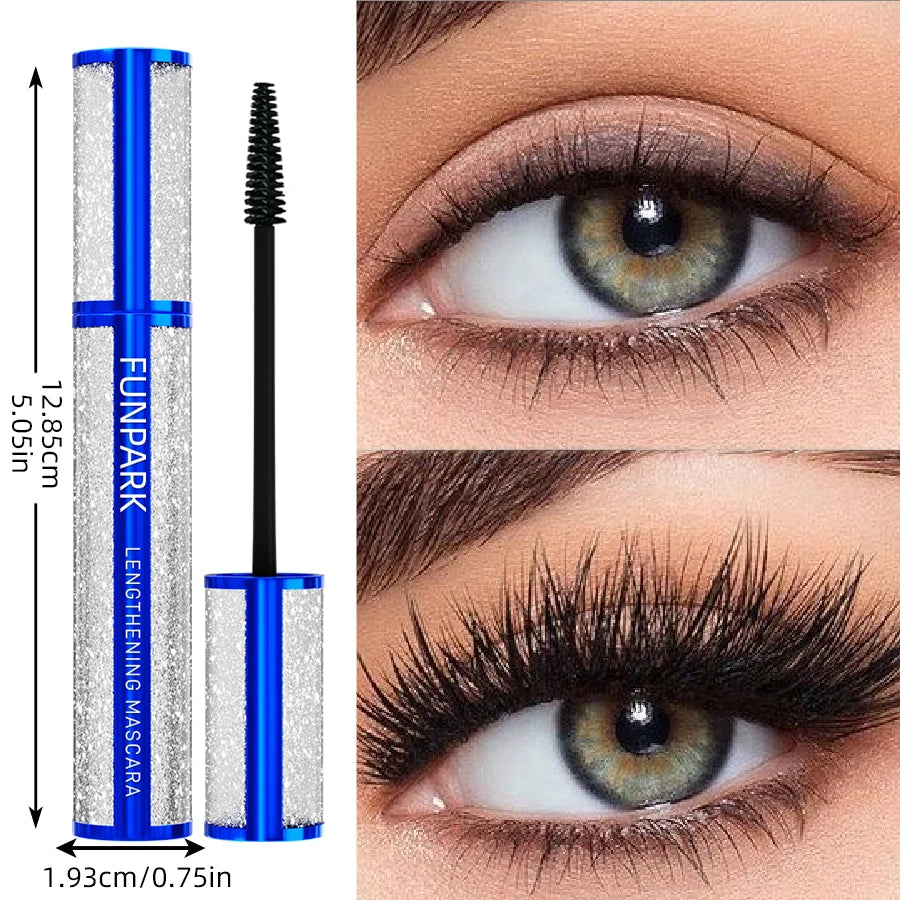 Black Eyelashes Lengthening Mascara Waterproof Lash Eyelash Curling Qme 1pc
