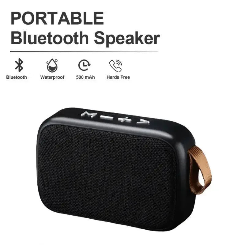 Mini Fabric Speaker Portable Wireless Soundbar Bluetooth 5.0 Outdoor Indoor Sport HIFI Loudspeaker J Support TF Card FM L Radio Qme