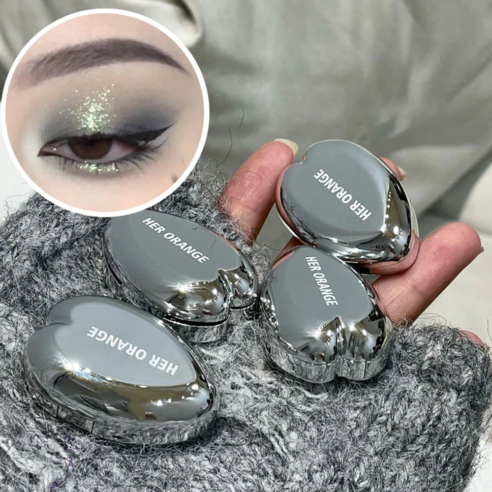 HERORANGE Loveheart Monochrome Highlighter Pearlescent Shawdow Qme