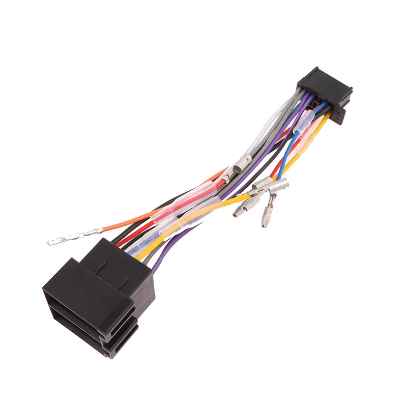 Car Stereo Radio ISO Standard Wiring Harness Connector Plug Cable Qme