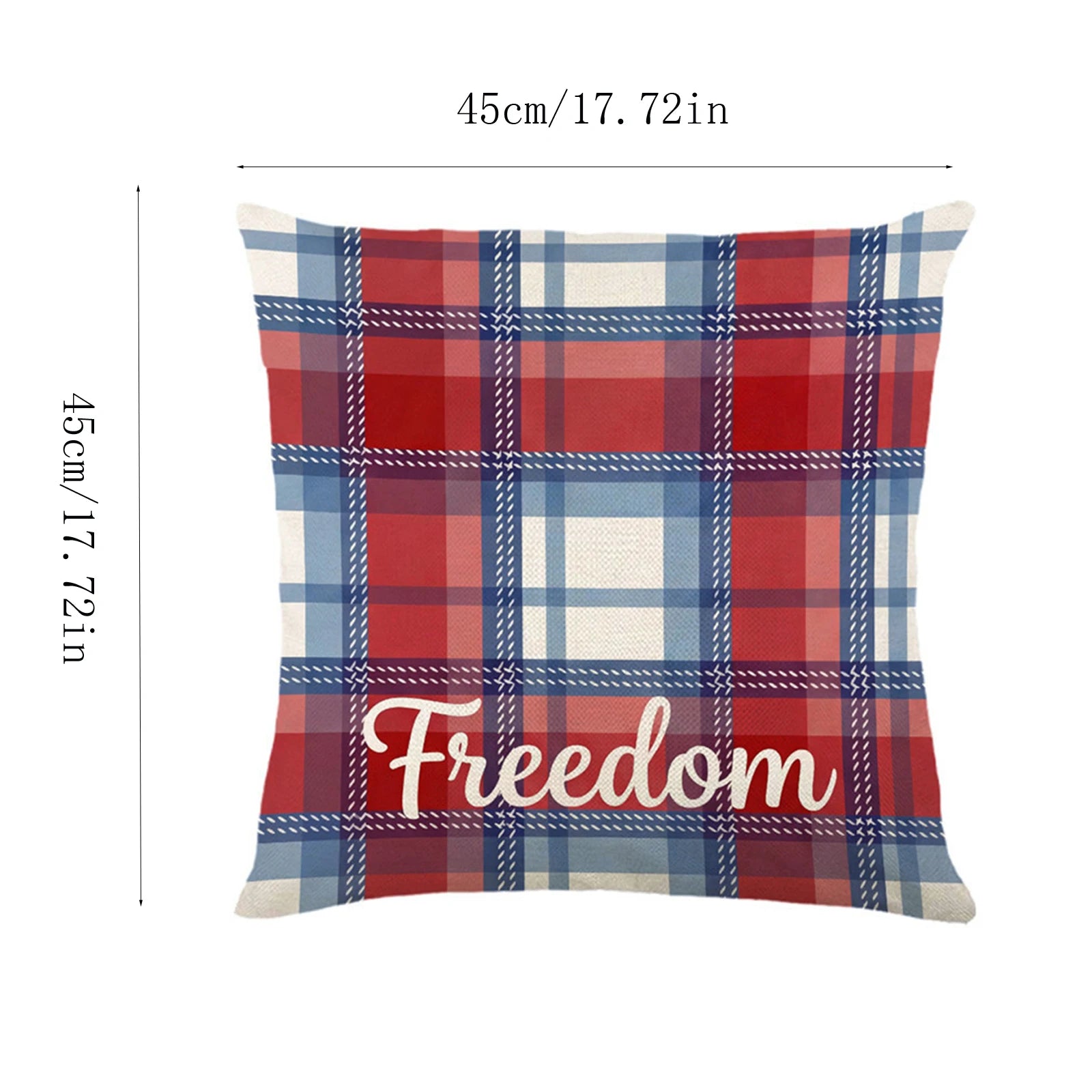 American 250th Anniversary Independence Day Theme Star Striped Pillow Case Sofa Cushion Holiday Party Decorative Cover Qme