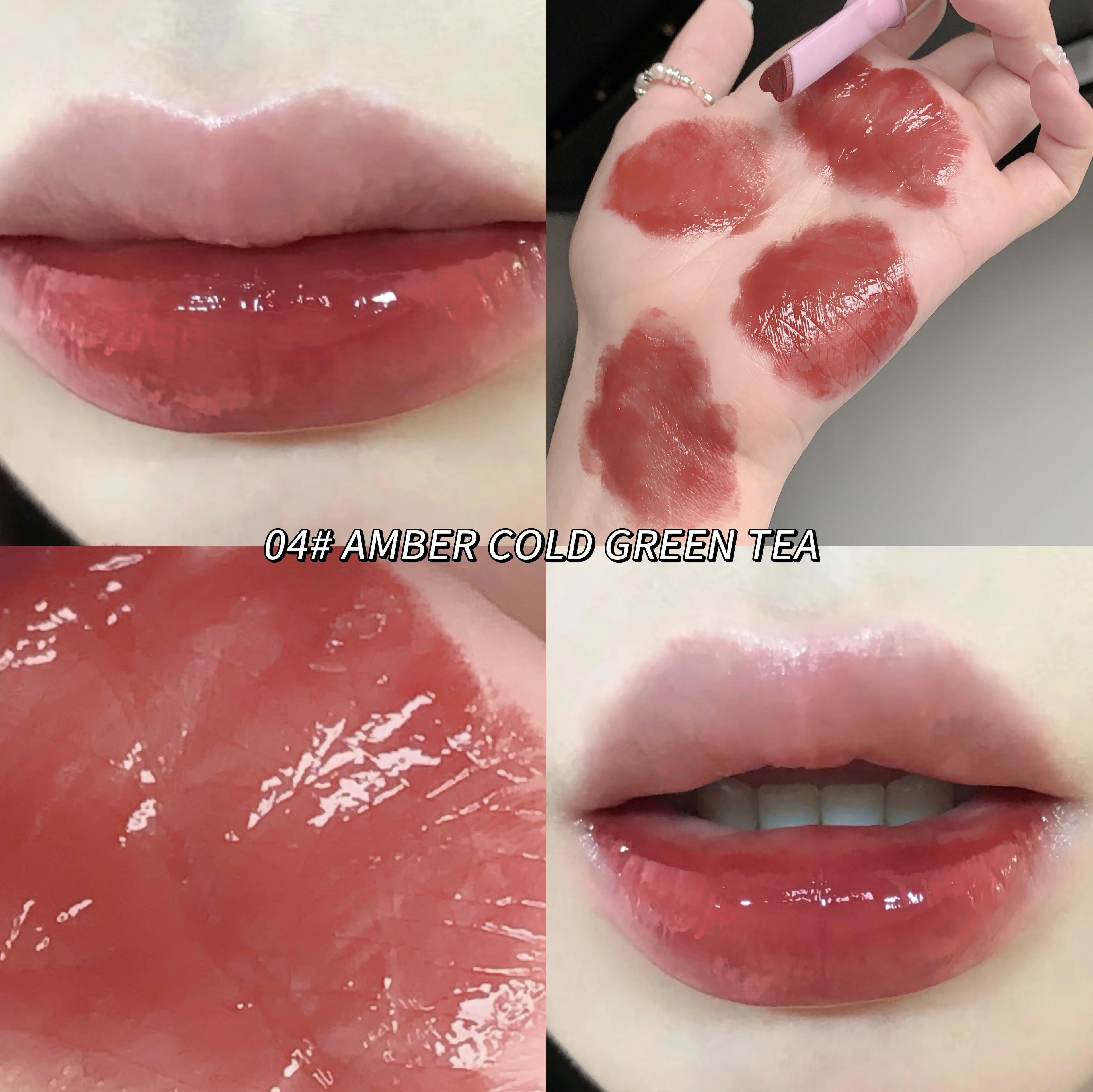 Gege Bear Translucent Crystal Jelly Lipstick Pen Moisturizing Water Qme GX1129-4