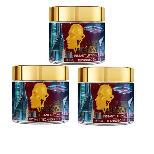 Bee Venom Instant Lifting Cream with Retinol & Arbutin - Moisturizing & Firming Face Cream for Confident, Soft Skin Qme Blue 50g