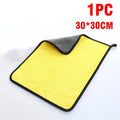 10/5/3/1pcs Thicken Microfiber Car Cleaning Towels Soft Quick Drying Windows Mirrors Wiping Rags Home Double Layer Clean Cloths Qme 1pc 30x30cm