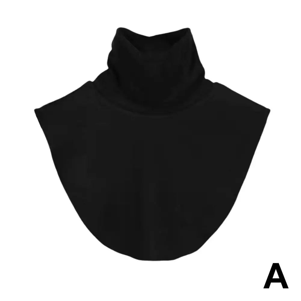 Soft Elastic Modal Detachable Collar Square False Collars Solid Color Turtleneck High Inner Neck Cover For Women Scarf Qme A