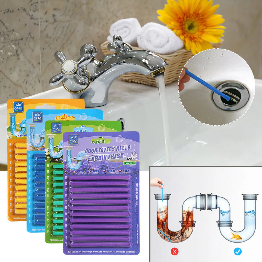 Pipe Cleaning Sticks Disposable Oil Decontamination Kitchen Toilet Bathtub Drains Cleaner Hair Dredging Bathroom Cleaning Tools Qme