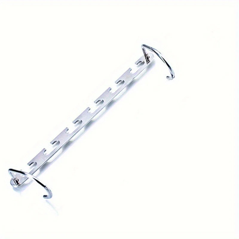 1pc 6 Holes Metal Hangers, Jackets Coats Hangers, Coats Storage Hangers Qme 1pc