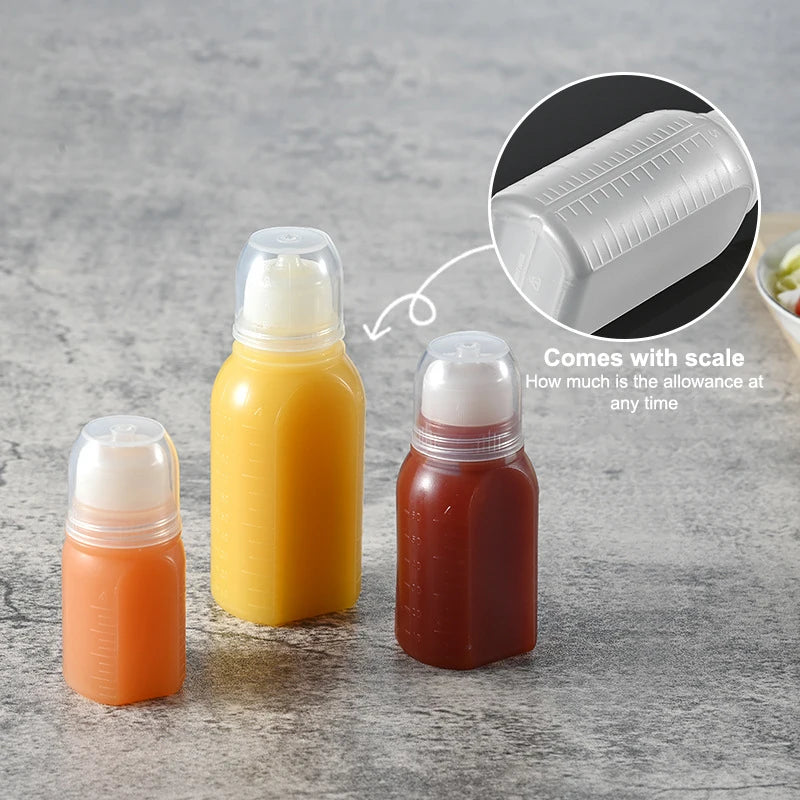 30 60 Mini Squeeze Bottles Ketchup Condiment Sauce Bottle Honey Qme