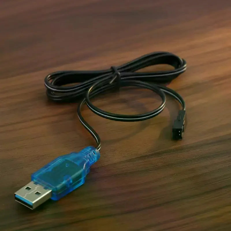 USB Charger Cable 3 7V 400mA Lithium Battery SM-2P Forward Plug Qme