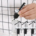 1pc Leak-Proof Silvery Oil Pourer Cap - Easy-Pour Spout, Durable ABS, Multi-Use for Soy Sauce, Vinegar & Cooking Oils - Space Qme 1pc