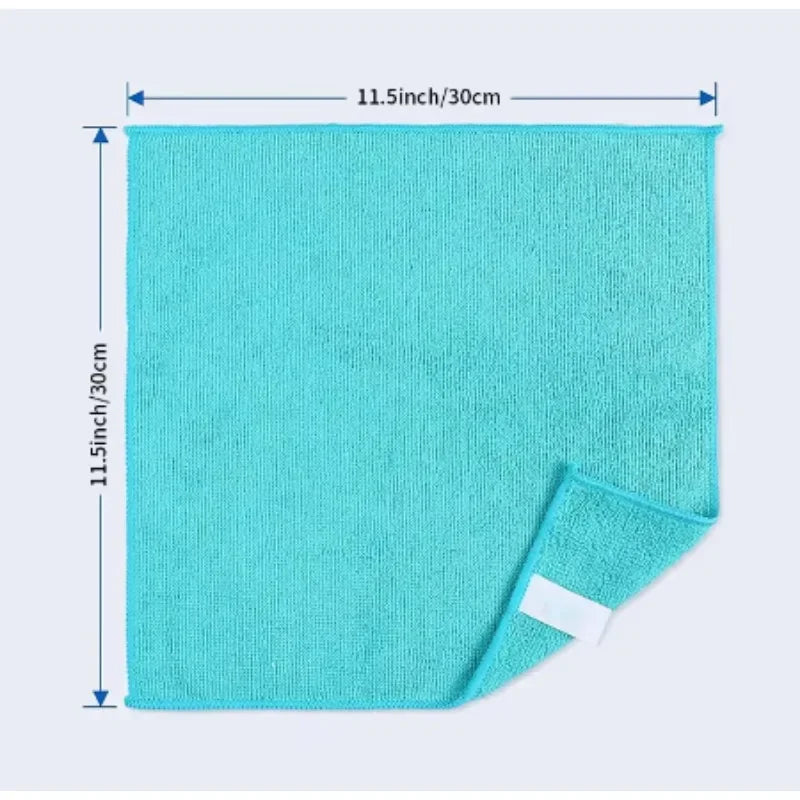 Black Thicken Microfiber Car Cleaning Towels Soft Quick Drying Windows Mirrors Wiping Rags Home Double Layer Clean Cloths Qme